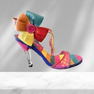 Betsey Johnson Colorful Acrylic Sandals NWT 7 1/2